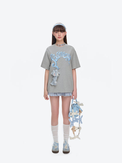 13DE MARZO Elephant Bear Printed T-Shirt - 13DE MARZO