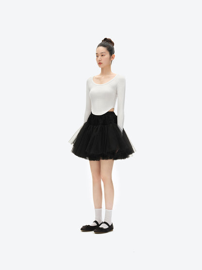 13DE MARZO Bow Lace Short Skirt