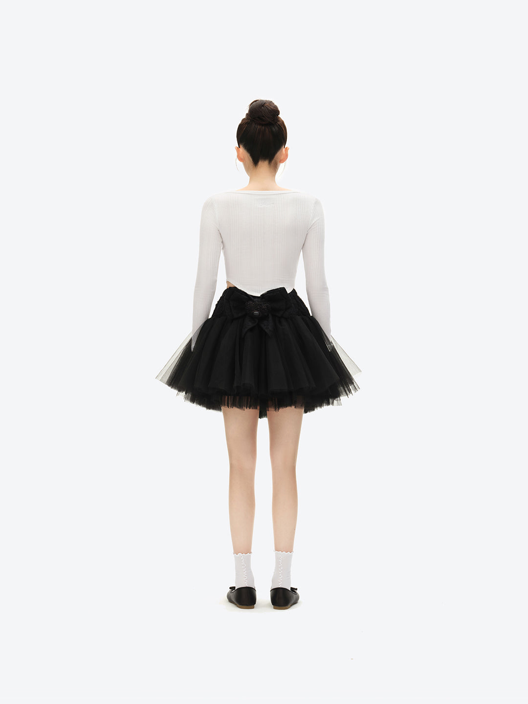 13DE MARZO Bow Lace Short Skirt