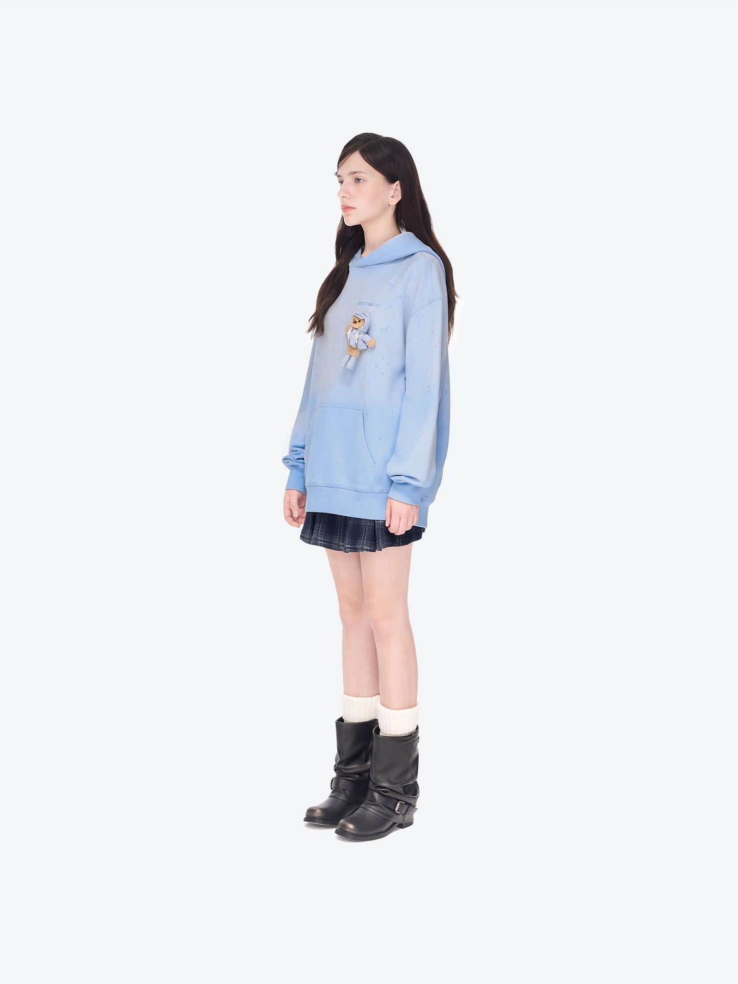 13DE MARZO Rainy Day Hoodie Blue - 13DE MARZO