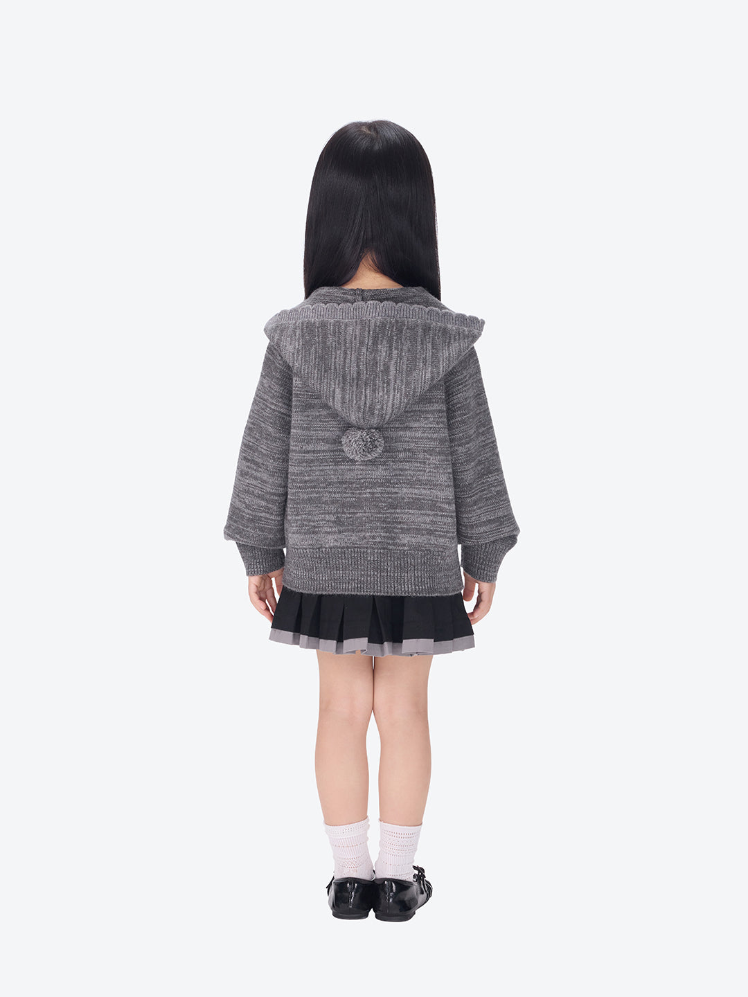 13DE MARZO BabyBear Pleated Dress Black