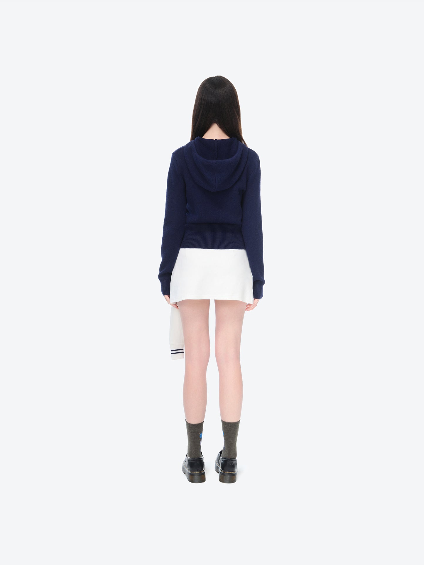 13DE MARZO Mini Logo Tight Sweater Navy Blue - 13DE MARZO