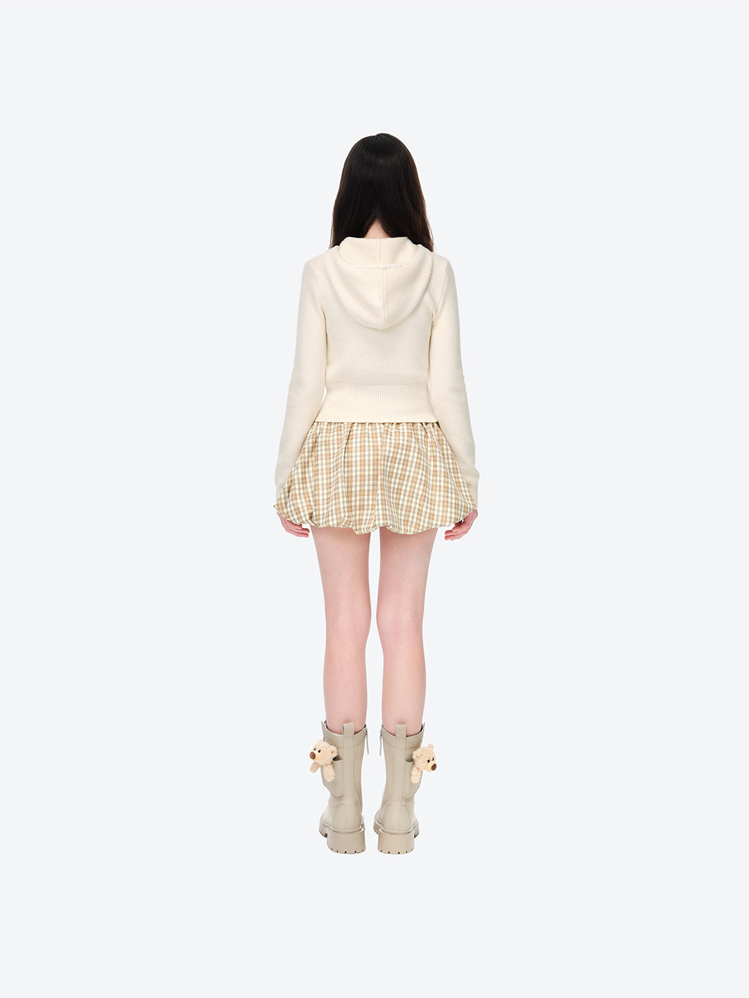 13DE MARZO Flattering A-Line Bloomer Skirt Khaki