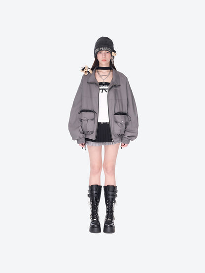 13DE MARZO Sheriff Bear Sports Jacket Grey - 13DE MARZO