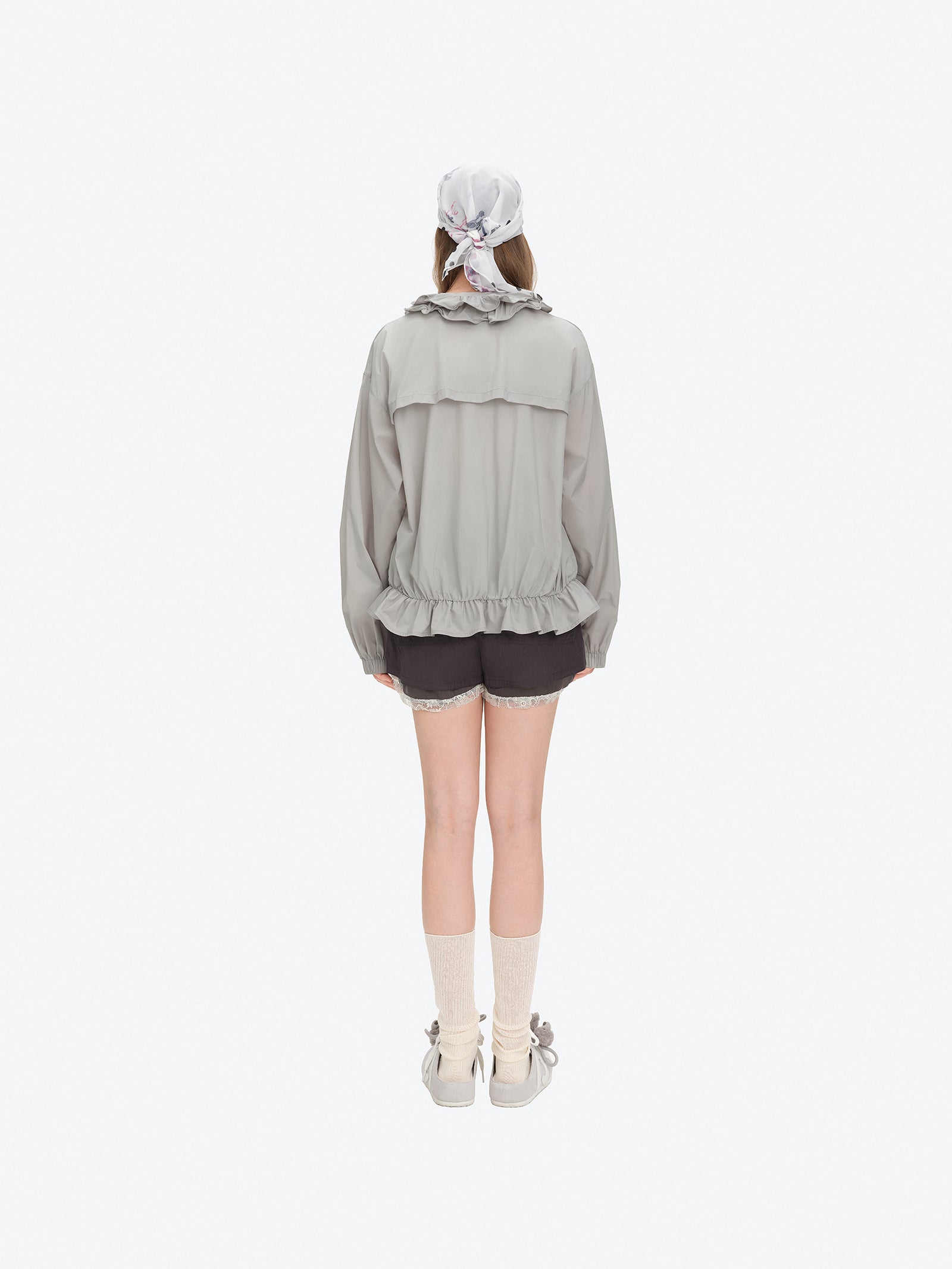 13DE MARZO Lace Collar Lightweight Jacket - 13DE MARZO
