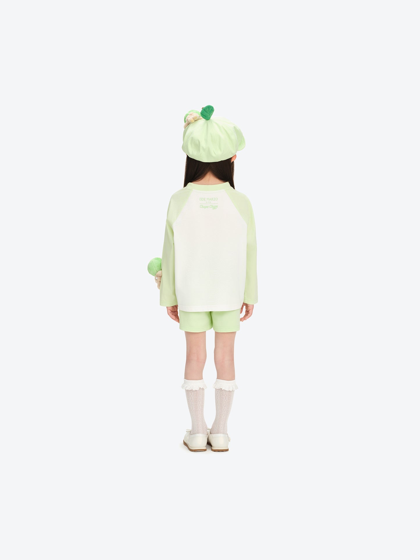 13DE MARZO BabyBear Lollipop Raglan Long Sleeve Green - 13DE MARZO