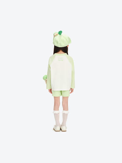 13DE MARZO BabyBear Lollipop Raglan Long Sleeve Green - 13DE MARZO