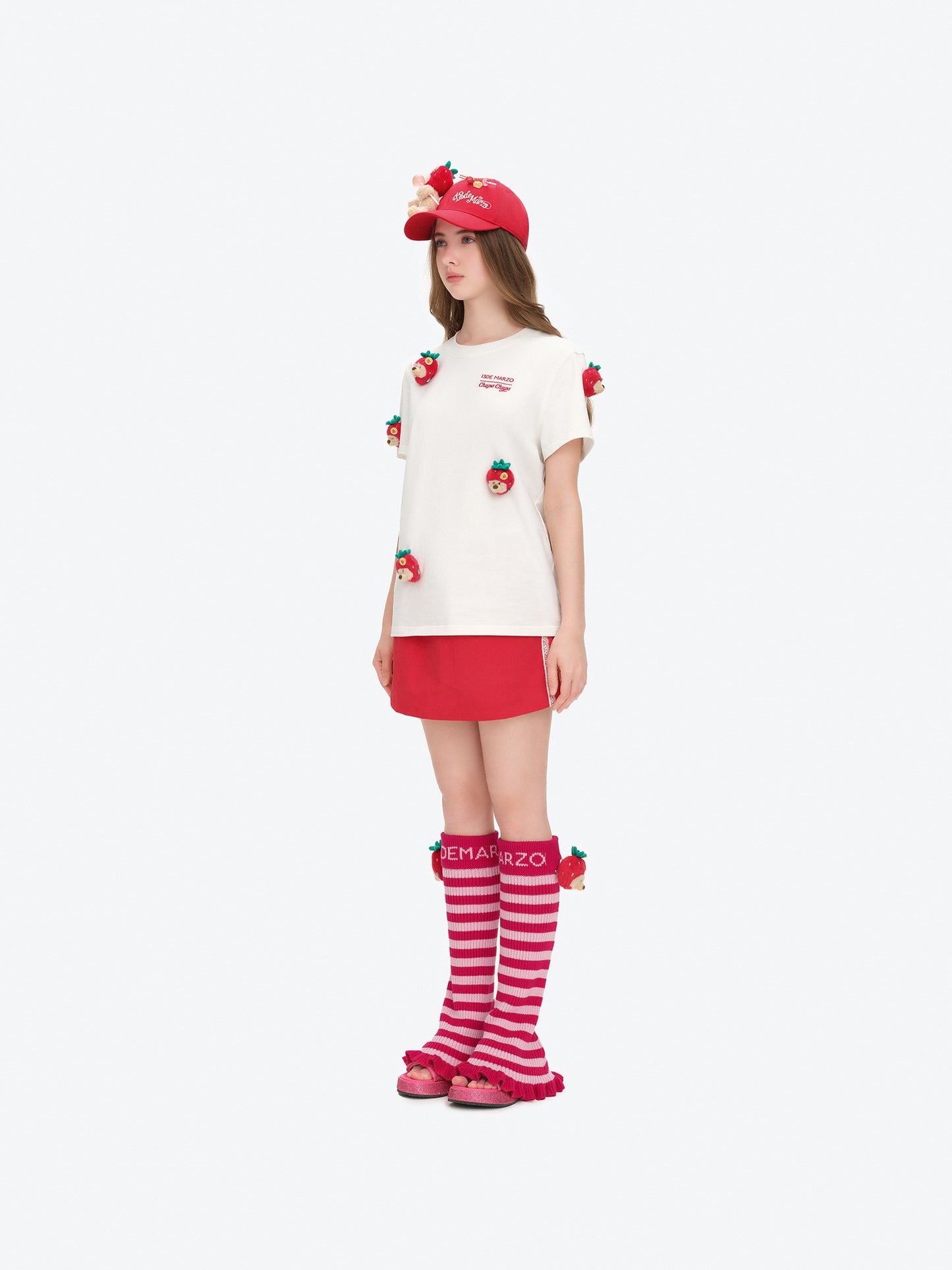 13DE MARZO Lollipop Bear Baseball Cap Red - 13DE MARZO
