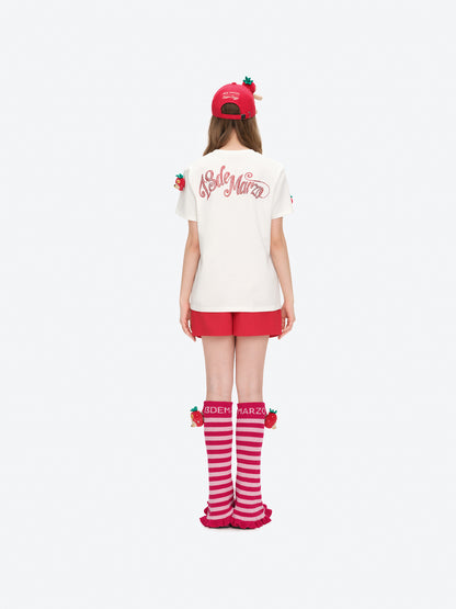 13DE MARZO Lollipop Bear Baseball Cap Red - 13DE MARZO