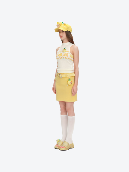 13DE MARZO Crystal-Embellished Slippers Yellow - 13DE MARZO