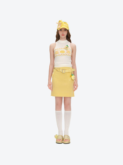 13DE MARZO Crystal-Embellished Slippers Yellow - 13DE MARZO