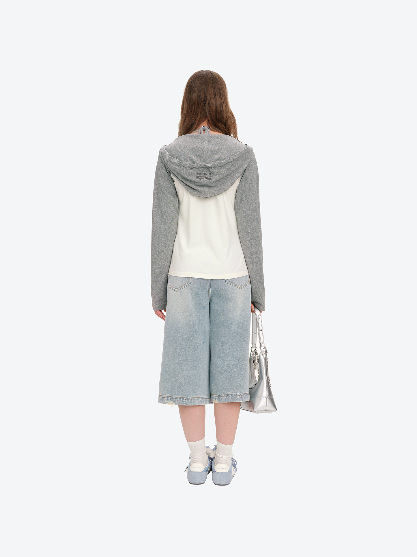 13DE MARZO Lollipop Chain Underarm Bag Silver - 13DE MARZO