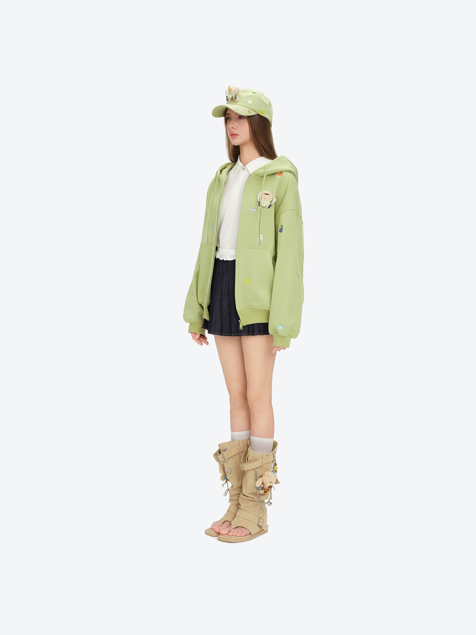 13DE MARZO Nutrition Breakfast Bear Cap Green - 13DE MARZO