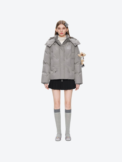 13DE MARZO Rolling Stones Down Jacket Grey
