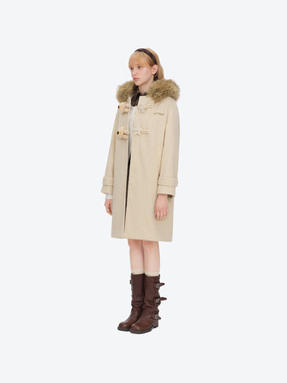 13DE MARZO Star Button Collar Coat Beige - 13DE MARZO