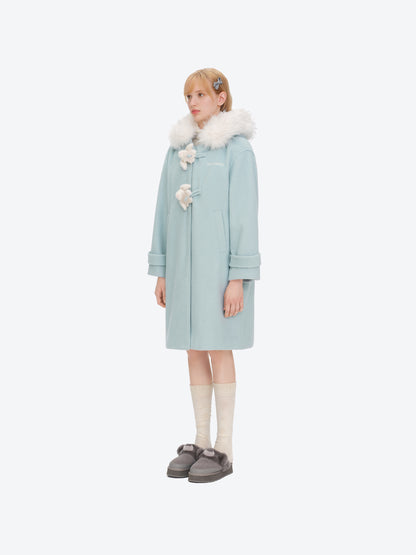 13DE MARZO Star Button Collar Coat Blue - 13DE MARZO