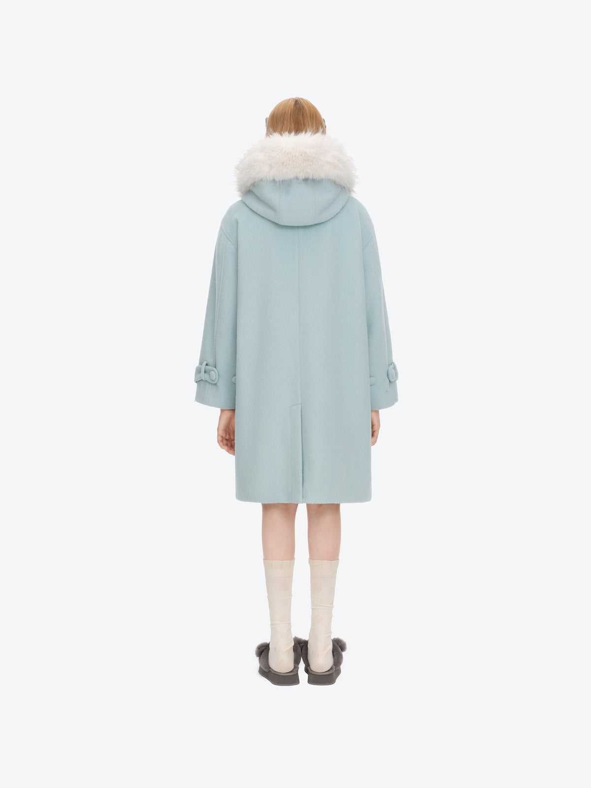 13DE MARZO Star Button Collar Coat Blue - 13DE MARZO