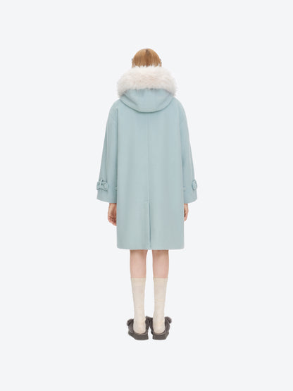 13DE MARZO Star Button Collar Coat Blue - 13DE MARZO