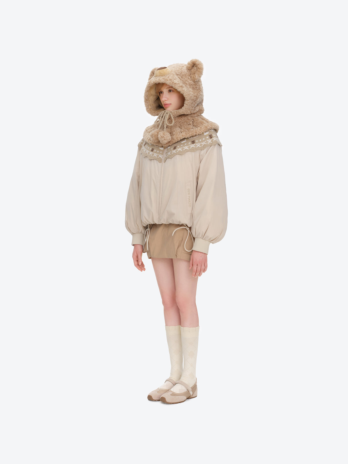 13DE MARZO Doozoo Bear Balaclava Khaki