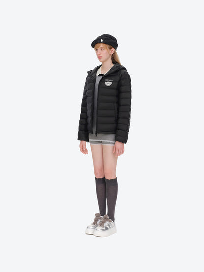 13DE MARZO Doozoo Quilted Down Jacket Black