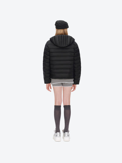 13DE MARZO Doozoo Quilted Down Jacket Black