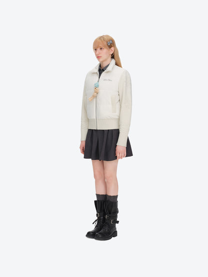 13DE MARZO Knit Spliced Padded Jacket