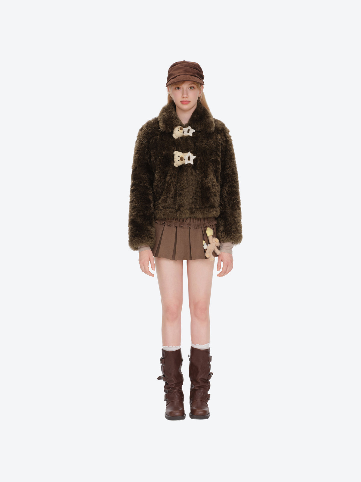13DE MARZO Luminous Bear Coat Brown - 13DE MARZO