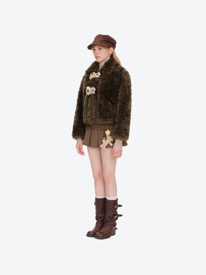 13DE MARZO Luminous Bear Coat Brown - 13DE MARZO