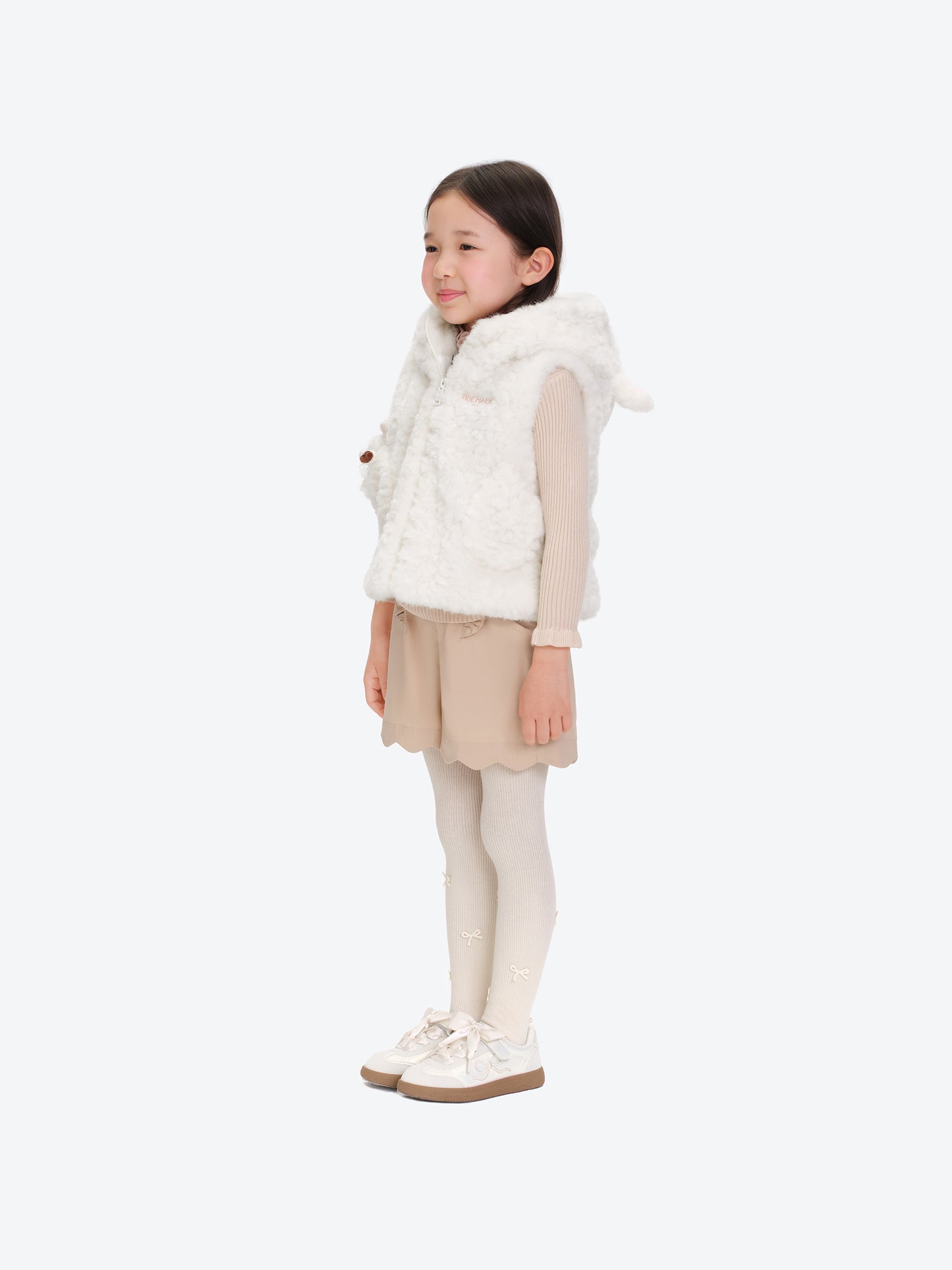 13DE MARZO BabyBear Shearling Plush Vest