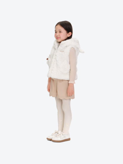 13DE MARZO BabyBear Shearling Plush Vest