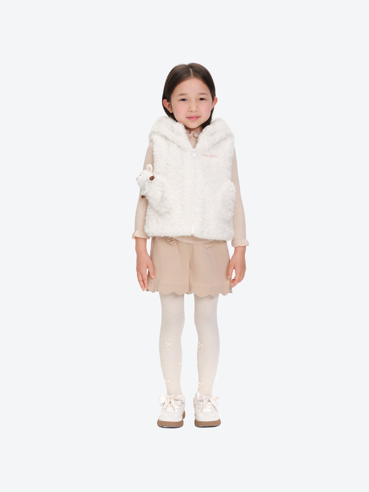 13DE MARZO BabyBear Shearling Plush Vest