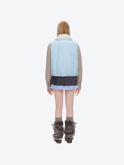 13DE MARZO Marzo Valley Duck Bear Down Vest Blue