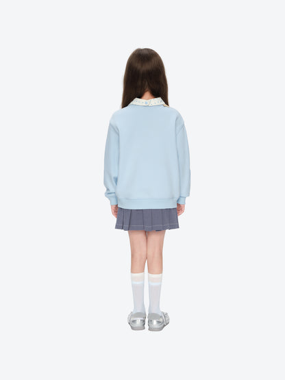 13DE MARZO BabyBear Bandana Sweatshirt Blue