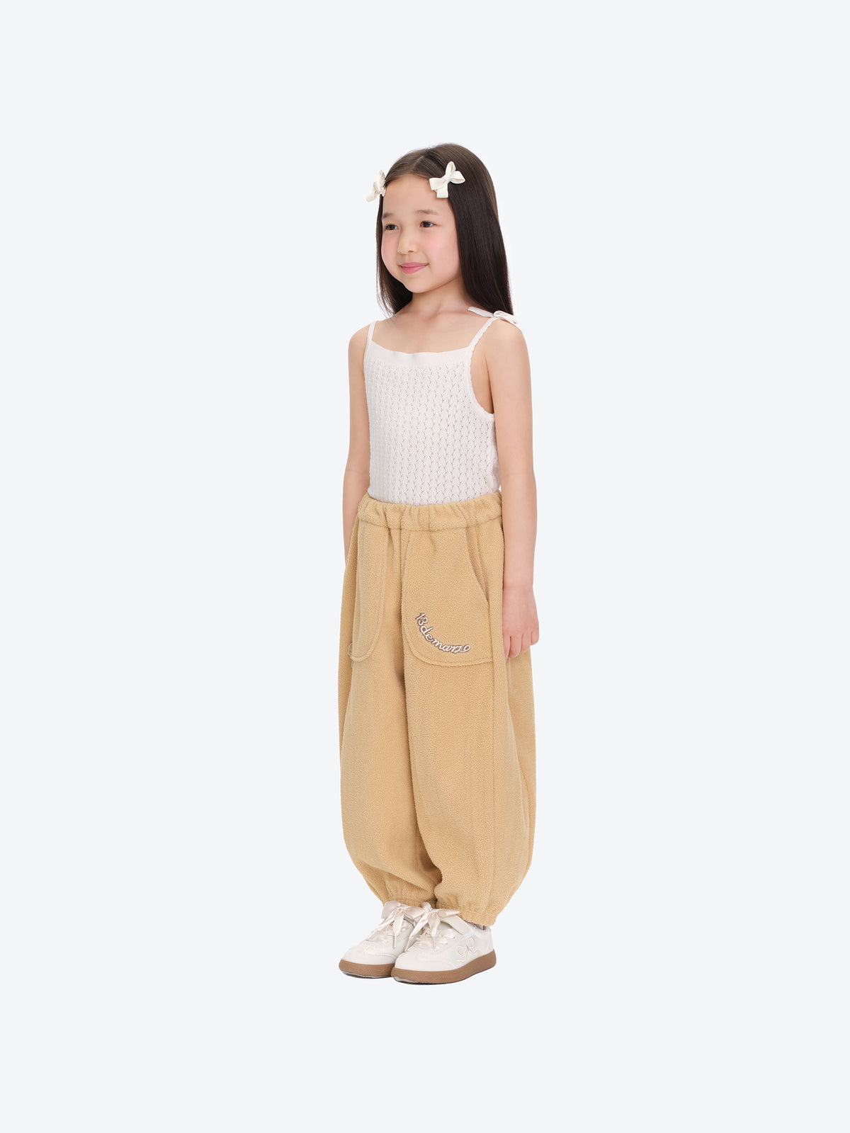 13DE MARZO BabyBear Face Plush Sweatpants