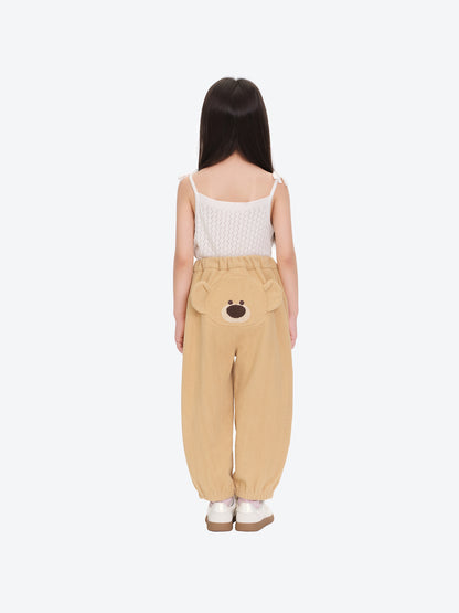 13DE MARZO BabyBear Face Plush Sweatpants