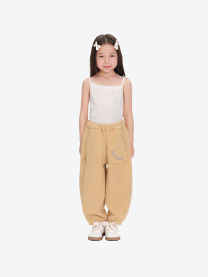13DE MARZO BabyBear Face Plush Sweatpants