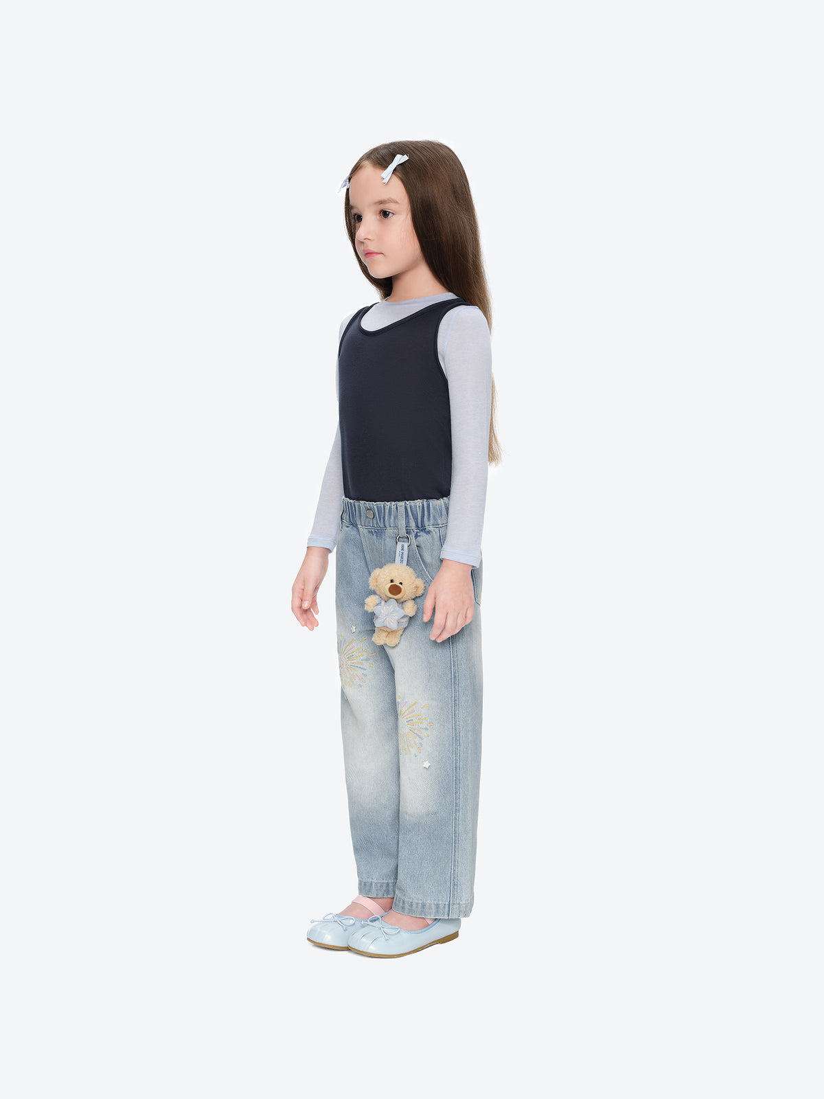 13DE MARZO Luminous BabyBear Firework Jeans
