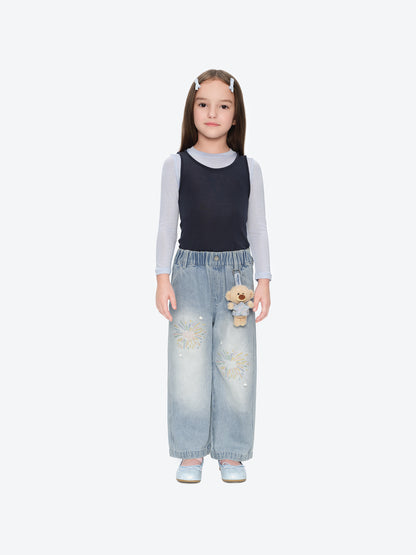 13DE MARZO Luminous BabyBear Firework Jeans
