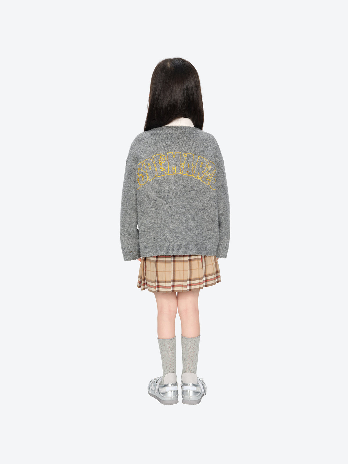 13DE MARZO BabyBear Sunflower Cardigan Grey