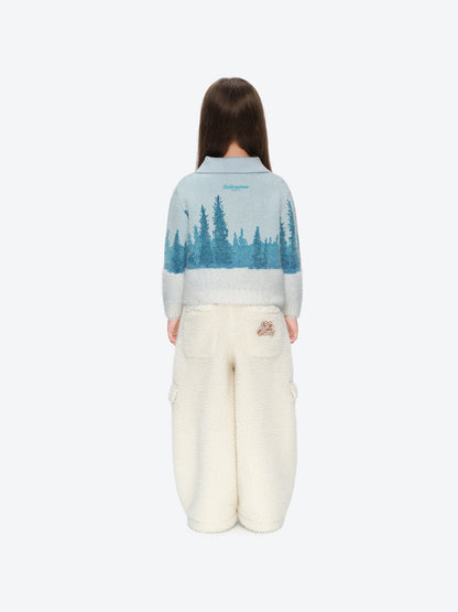13DE MARZO Snow BabyBear Patch Sweatpants Beige