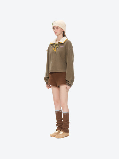 13DE MARZO Snow Bear Knit Beanie Beige - 13DE MARZO