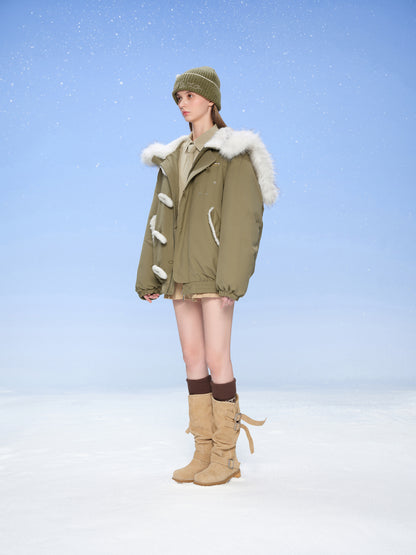 13DE MARZO Snow Bear Knit Beanie Green - 13DE MARZO
