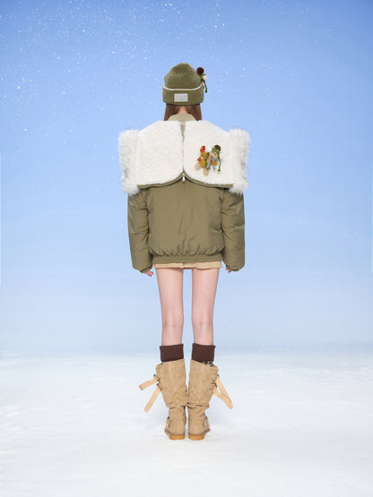 13DE MARZO Snow Bear Knit Beanie Green - 13DE MARZO