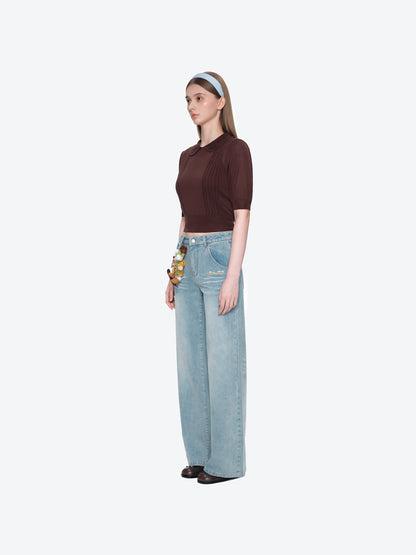 13DE MARZO Snow Bear Shimmer Jeans Blue