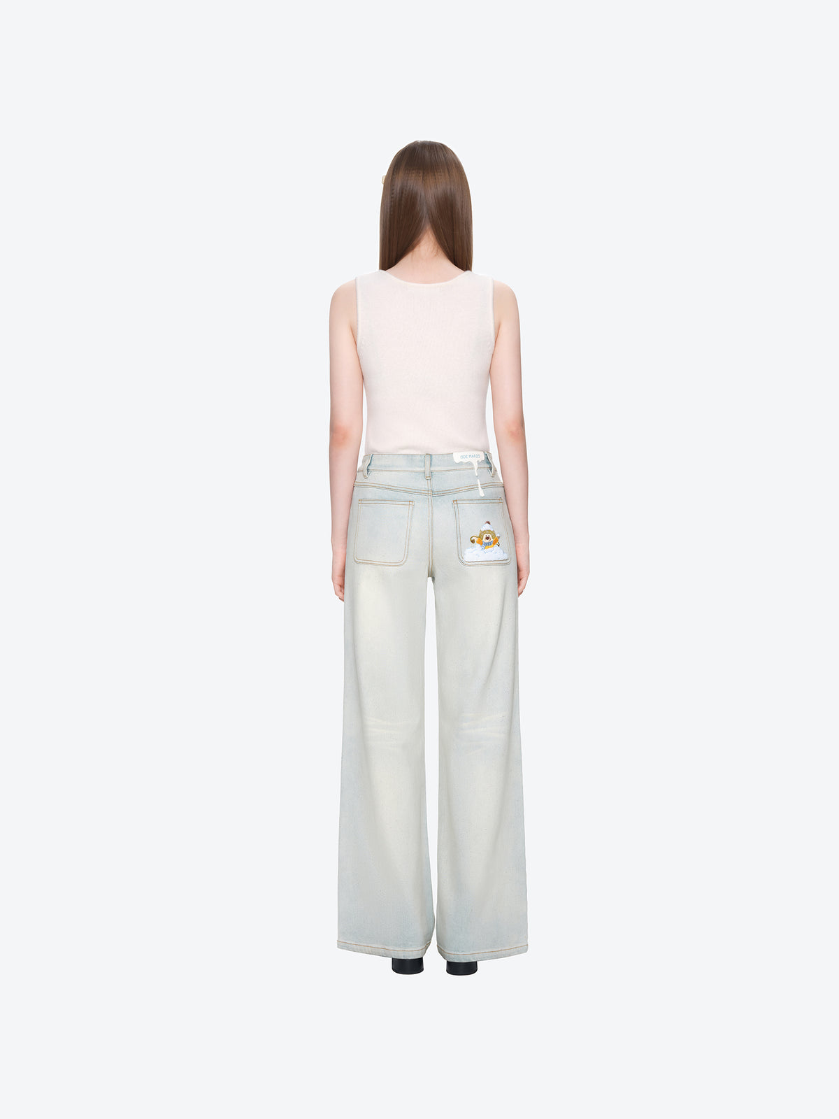 13DE MARZO Snow Bear Shimmer Jeans Grey