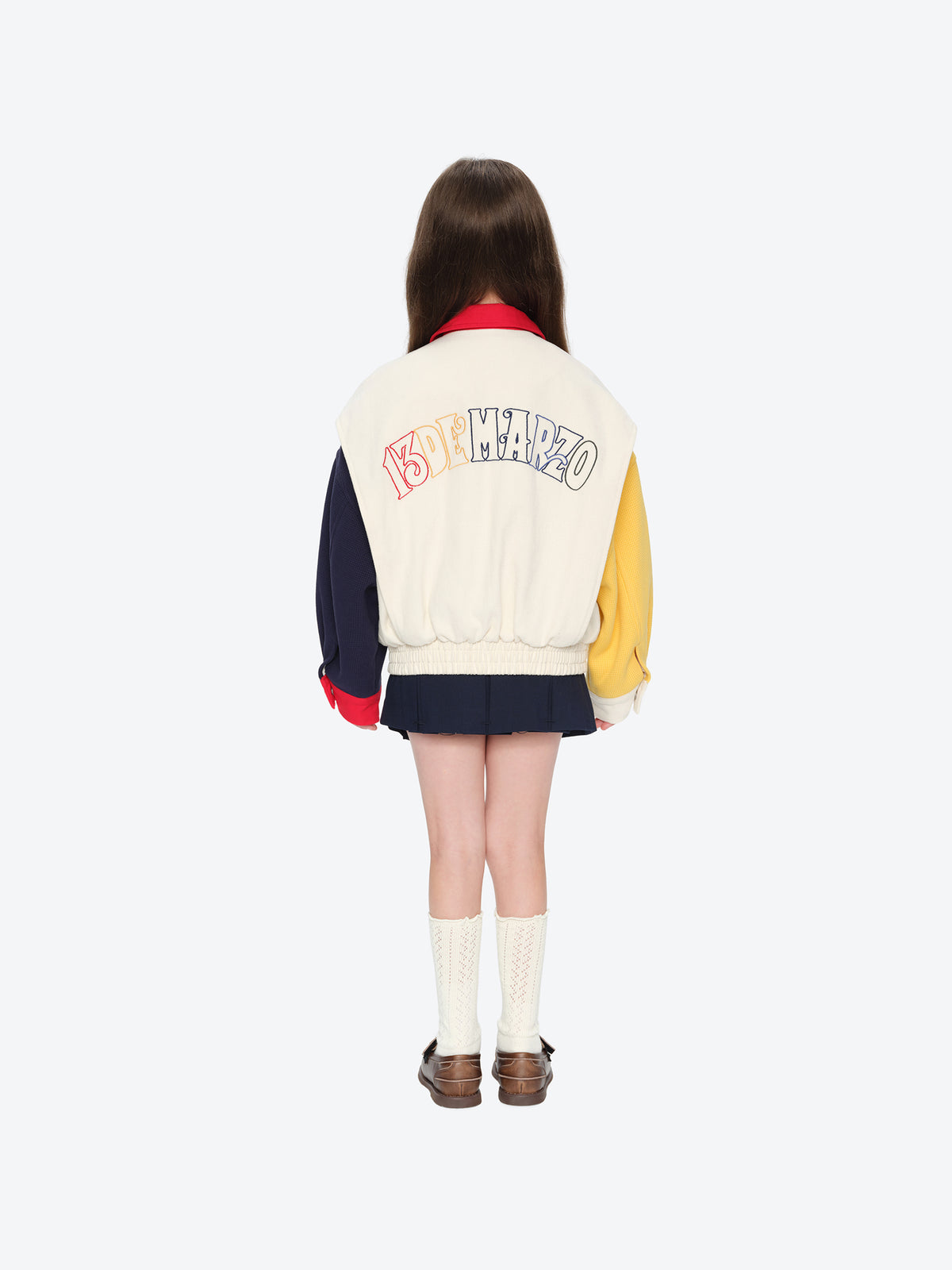 13DE MARZO BabyBear Placket Color Block Jacket