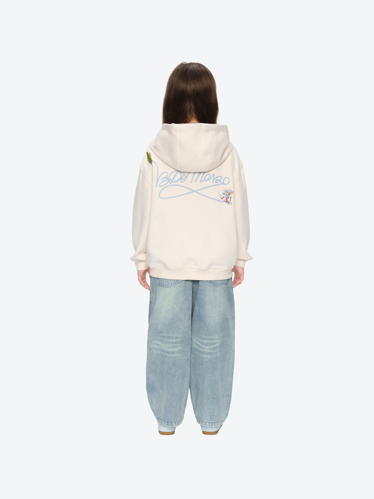 13DE MARZO Snow BabyBear Hooded Cardigan Beige