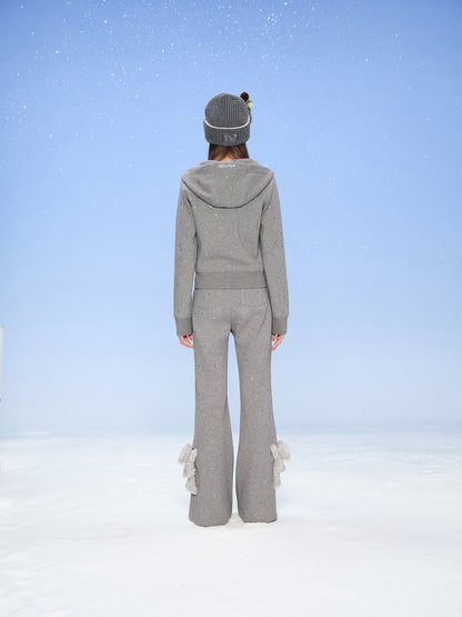 13DE MARZO Galaxy Spark Micro Flare Sweatpants Grey