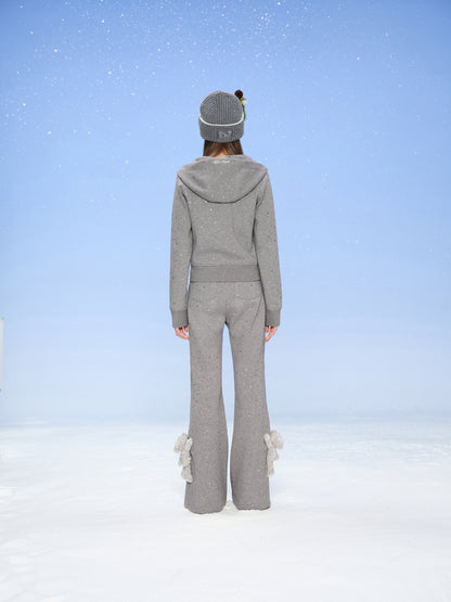 13DE MARZO Snow Bear Knit Beanie Grey - 13DE MARZO