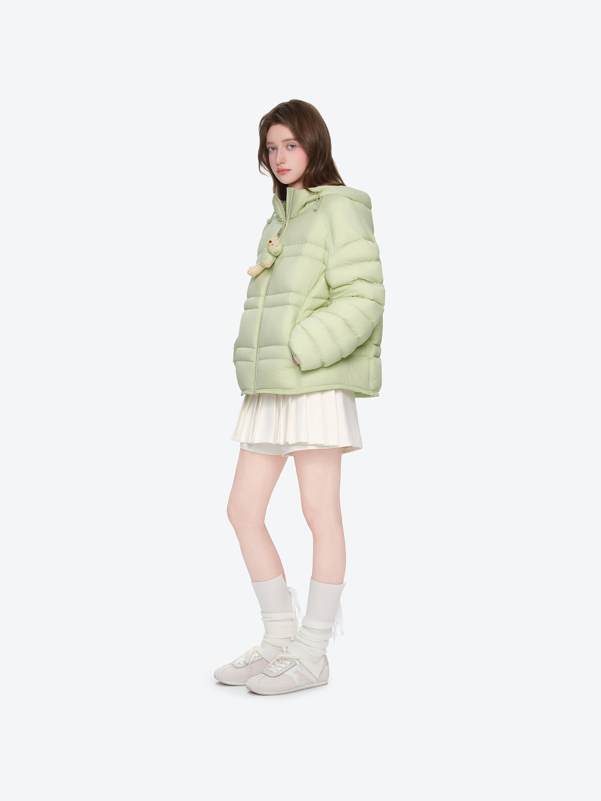 13DE MARZO Lightweight Quilted Down Jacket Green